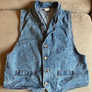 Vintage Vivaldi Denim/Jean Vest Size Medium